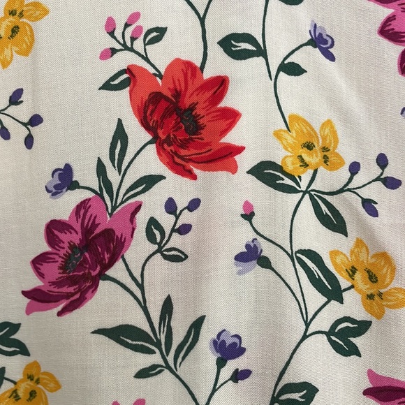 Old Navy Floral Long Sleeve Blouse - White - Picture 5 of 16